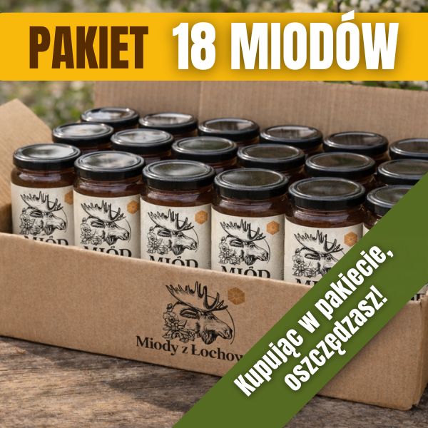 Pakiet miodów 18 szt.