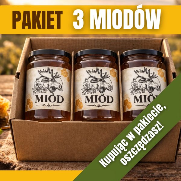 Pakiet miodów 3 szt.